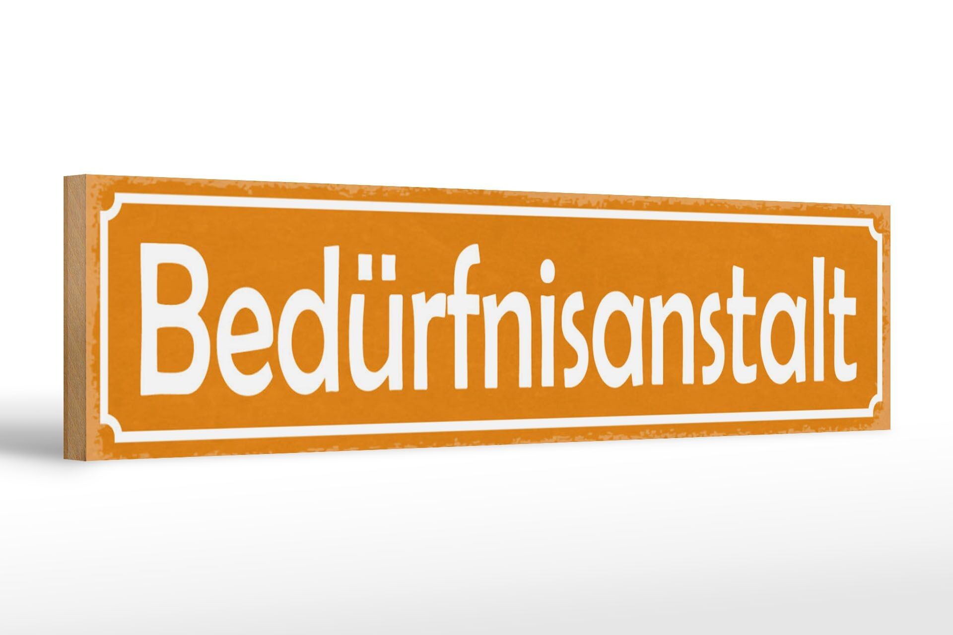 Panneau en bois avis 46x10cm décoration toilettes toilettes publiques