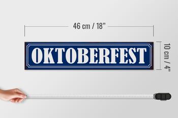 Panneau en bois note 46x10cm, décoration cadeau de bière Oktoberfest 4