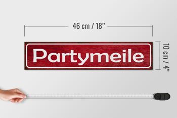 Panneau en bois avis 46x10cm décoration party mile 4