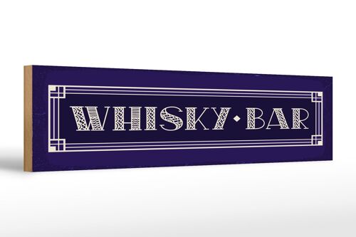 Holzschild 46x10cm Whisky Bar Dekoration