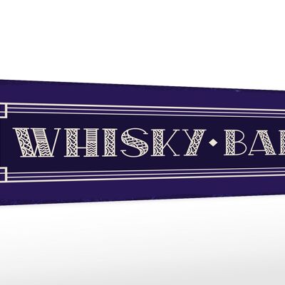 Cartello in legno 46x10 cm decorazione whisky bar