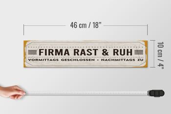 Panneau en bois indiquant 46x10cm société Rast & Ruh Afternoon pour la décoration 4