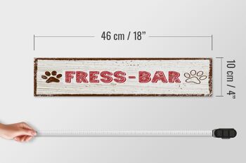 Panneau en bois avis 46x10cm bar alimentaire décoration chien 4