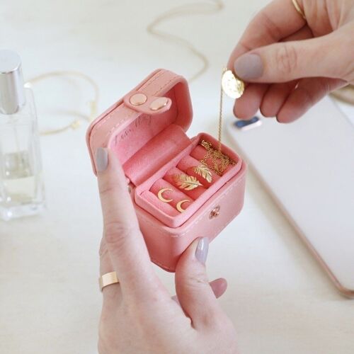 Peach &amp; Pink Mini Travel Ring Box
