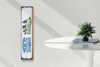 Panneau en bois 10x46cm Au final, tout fait une décoration GIN 3