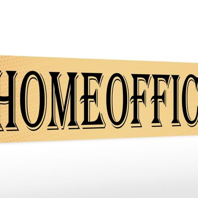 Letrero de madera nota 46x10cm decoración home office