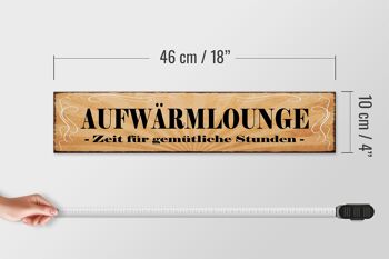 Panneau en bois indiquant 46x10cm, décoration pour salon d'échauffement, heures cosy 4