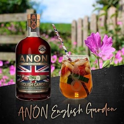 ANON English Garden, alkoholfreier Schnaps, perfekt für Cocktails, 70 cl