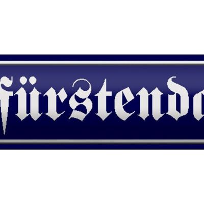 Blechschild Straßenschild 46x10cm Kurfürstendamm Berlin blaues Schild