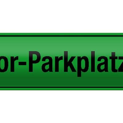 Blechschild Straßenschild 46x10cm Traktor - Parkplatz Dekoration