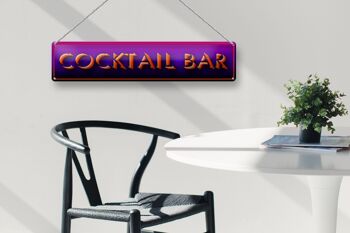 Panneau en étain 46x10cm, décoration de cuisine, Bar à Cocktail, Pub 3