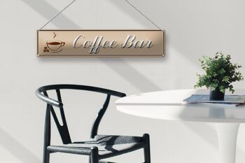 Signe en étain café 46x10cm, décoration de tasse de Bar à café 3
