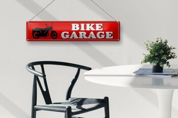 Panneau de rue en étain 46x10cm, décoration de vélo, Garage, moto 3