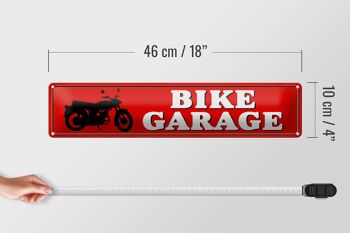 Panneau de rue en étain 46x10cm, décoration de vélo, Garage, moto 4