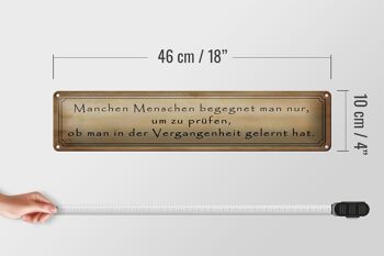 Plaque en tôle indiquant 46x10cm certaines personnes ne sont rencontrées qu'à titre de décoration 4