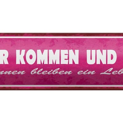 Letrero de chapa que dice 46x10 cm, decoración para hombres y mujeres.