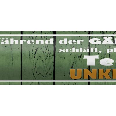 Blechschild Spruch 46x10cm Berufswunsch Urlauber Meer Dekoration