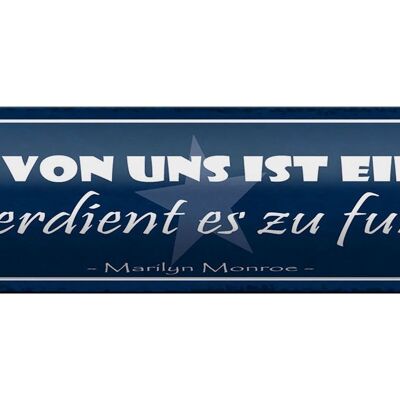 Blechschild Spruch 46x10cm jeder von uns ist ein Star und Dekoration