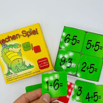 Juego aritmético en el rango de números del 1 al 10, preescolar - 1. Clase