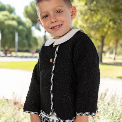 Cappotto nero per bambini Cocote & Charanga Rif: 51618