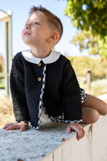 Manteau bébé noir Cocote & Charanga Réf : 51618 2