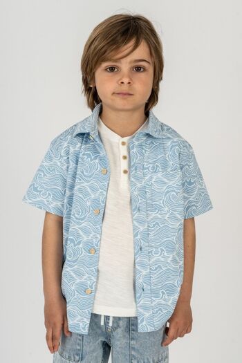 Chemise garçon imprimée Réf : 84843 1