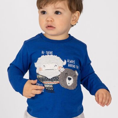 T-shirt bébé bleu Réf : 77086