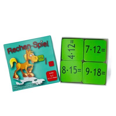 El gran 1x1,3.- 4. Clase, tarjetas de matemáticas.