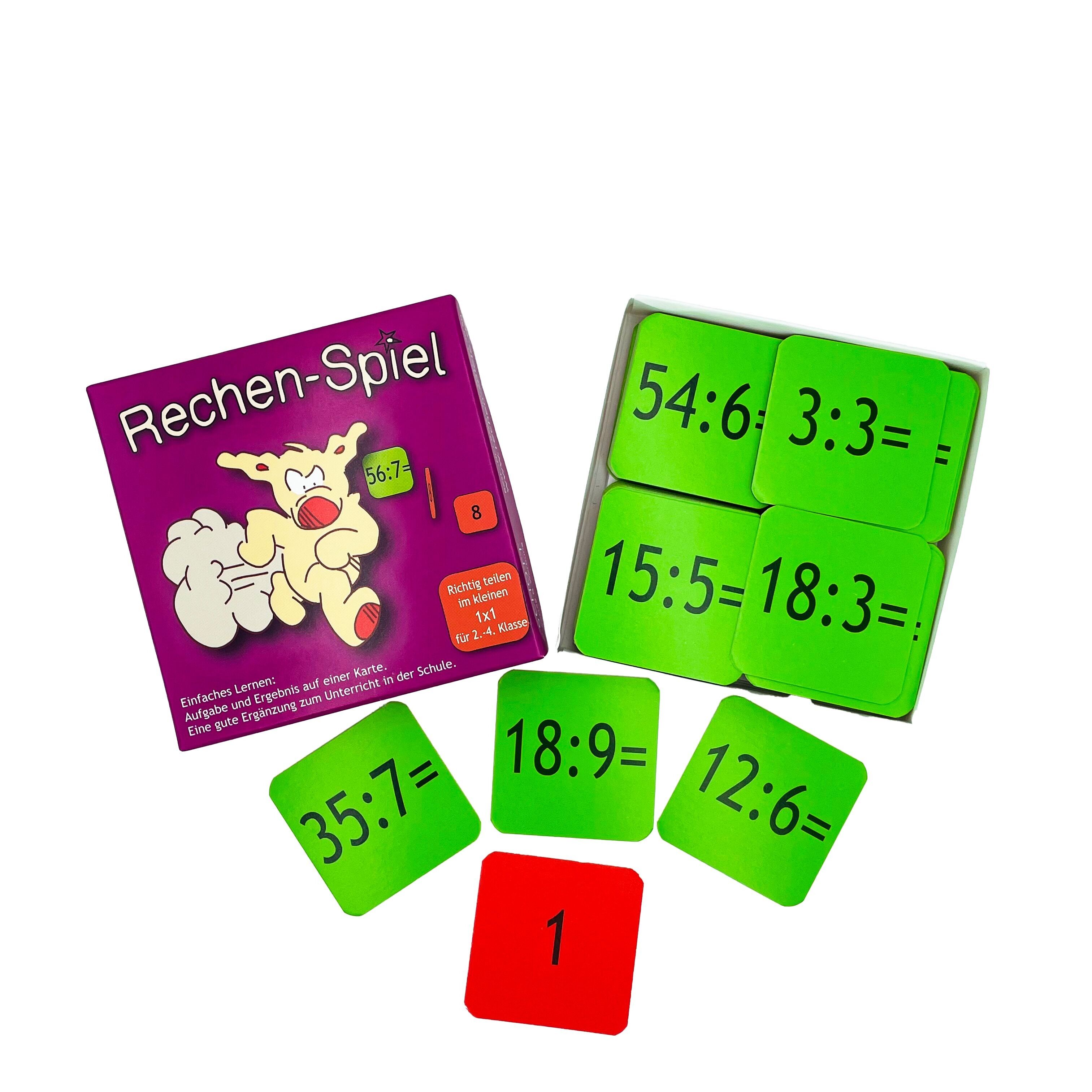 La corretta condivisione in piccolo 1x1,2.-  4. Classe, carte di matematica