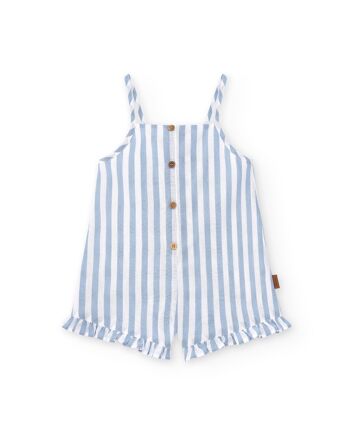 Cocote & Charanga girl's light blue dungarees Ref: 51028 1