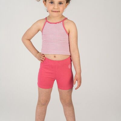 Fuchsiafarbene Shorts für Mädchen Ref: 84058