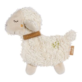 Mouton crépitant NATUR – animal bruissant d'activité en coton biologique (kbA) pour saisir, jouer et faire du bruit 1