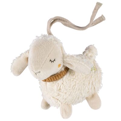 Mini pecora NATURE – mini giocattolo da afferrare con cotone biologico (kbA) per suonare, sentire e giocare con un tenero animale di peluche