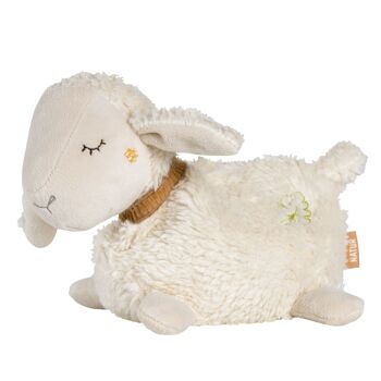 Animal chauffant mouton NATUR - en coton biologique issu de l'agriculture biologique certifiée (kbA) avec sac chaud/froid amovible - oreiller en grains 1