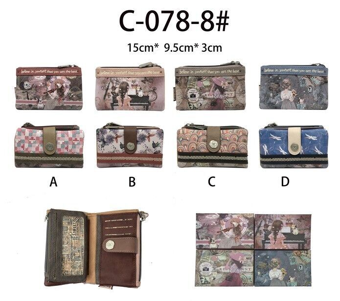 Portafoglio Sweet Candy con spazio per carte e bambola promozionale