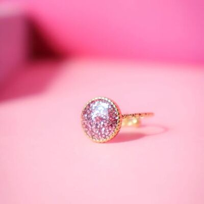 Runder Ring S rosa