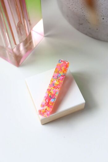 Barrette droite Fluo Papillons 1