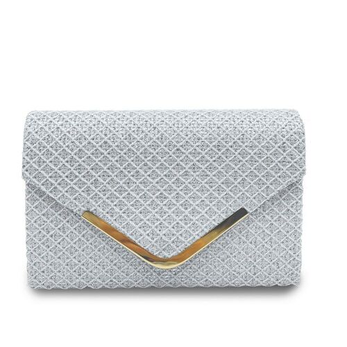 Louise Handheld Metal Edge Clutch