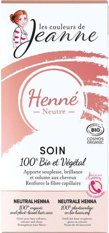 SOIN 100% BIO & VEGETAL HENNE NEUTRE 2