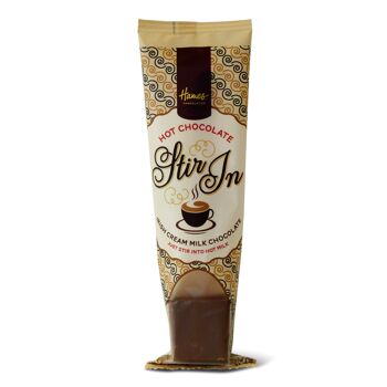 Agitateur de chocolat au lait chaud/crème irlandaise. Flux enveloppé 1