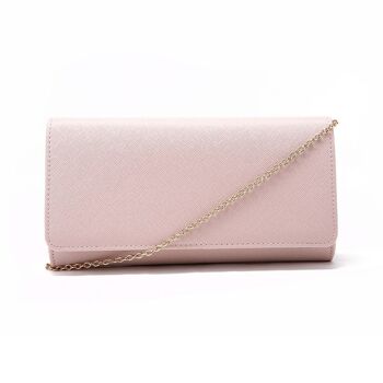 Tiana Classic Design Long Clutch Bag with Chain Strap 1