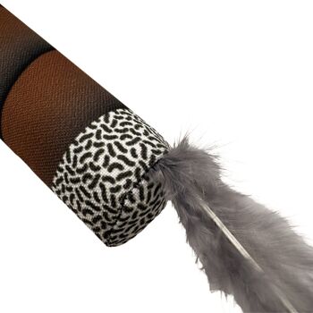 MyMeow Silvervine Cigar Cat Toy avec plume - Amusement interactif ultime pour les chats 2