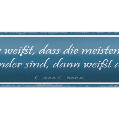 Blechschild Spruch 46x10cm meiste Männer sind wie Kinder Dekoration