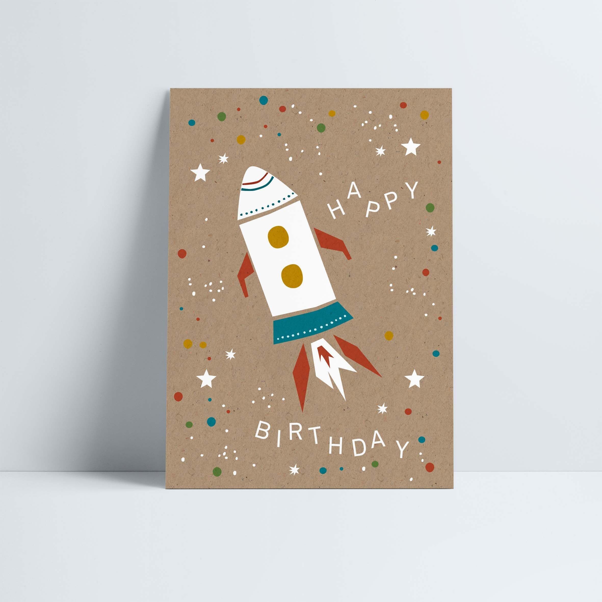 Cartolina // Razzo di compleanno