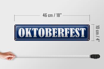Signe en étain note 46x10cm, décoration cadeau de bière Oktoberfest 4