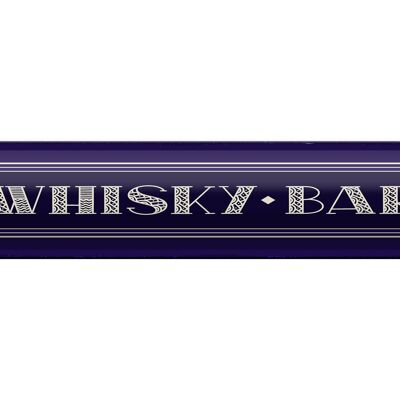 Blechschild 46x10cm Whisky Bar Dekoration