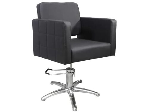 Fauteuil de Coiffure CAPRI - Noir, Pompe Hydraulique