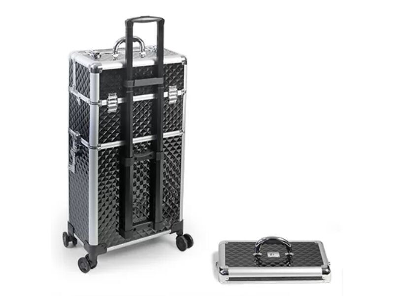 Valigia BI-CAZ Nera - 42 x 23 x 79 cm, 4 Ruote 360°°