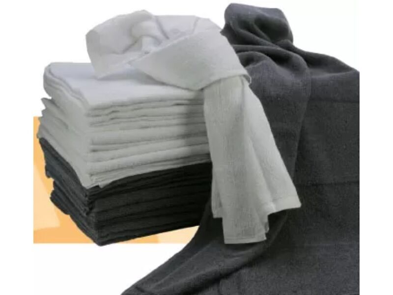 Asciugamani in microfibra bianchi (50x90 cm) x12