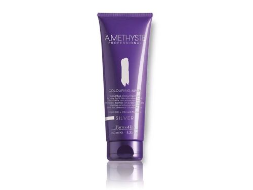 AMETHYSTE Masque coloré tube 250ml Argent-Silver